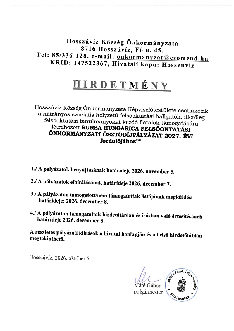 bursa 27hosszuviz