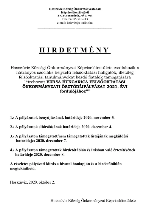 bursa hirdetmeny 2021 500px
